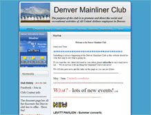 Tablet Screenshot of denvermainlinerclub.com